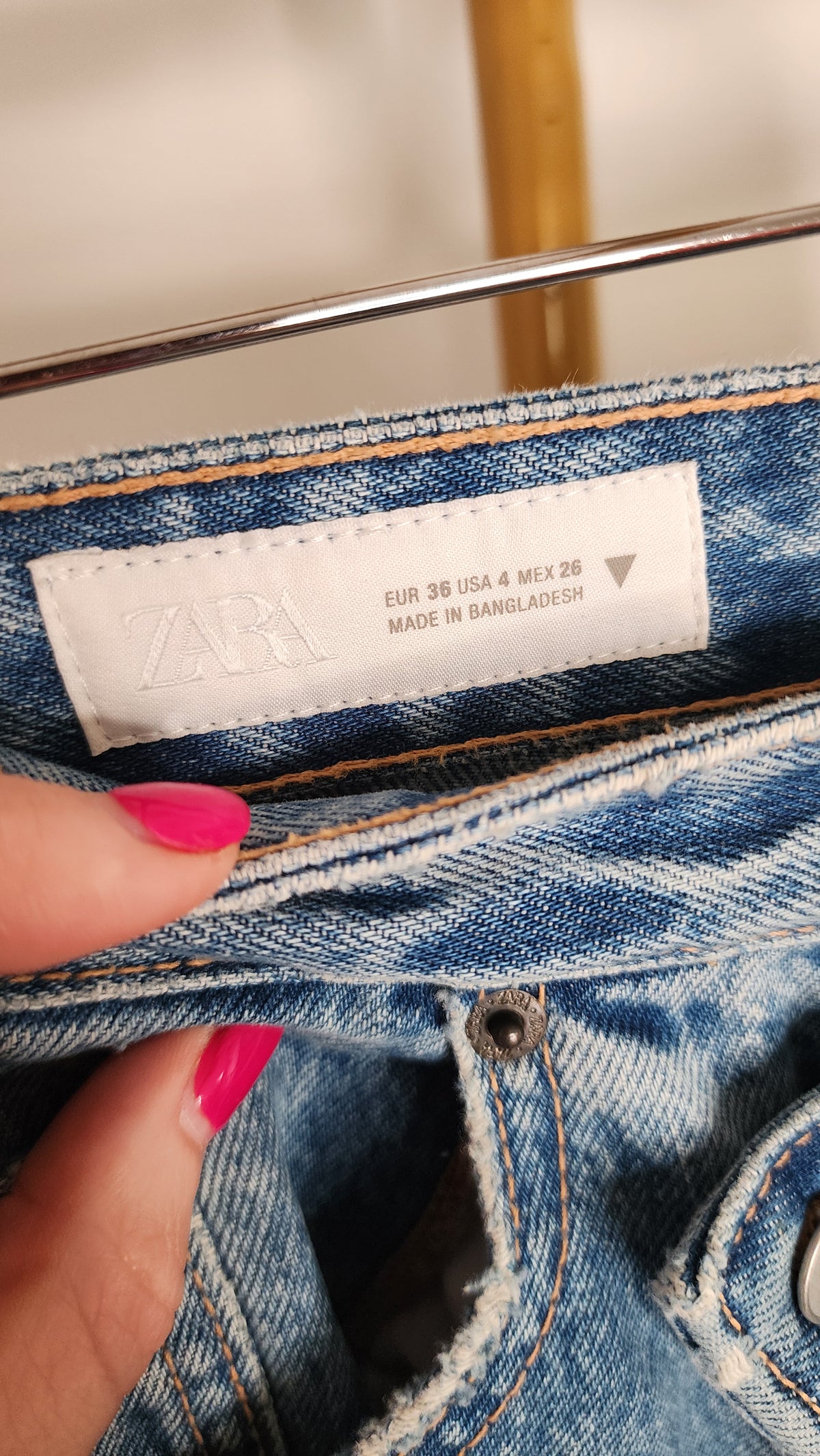 Zara Wide Leg Denim Jeans Size EUR 36 (UK 8)