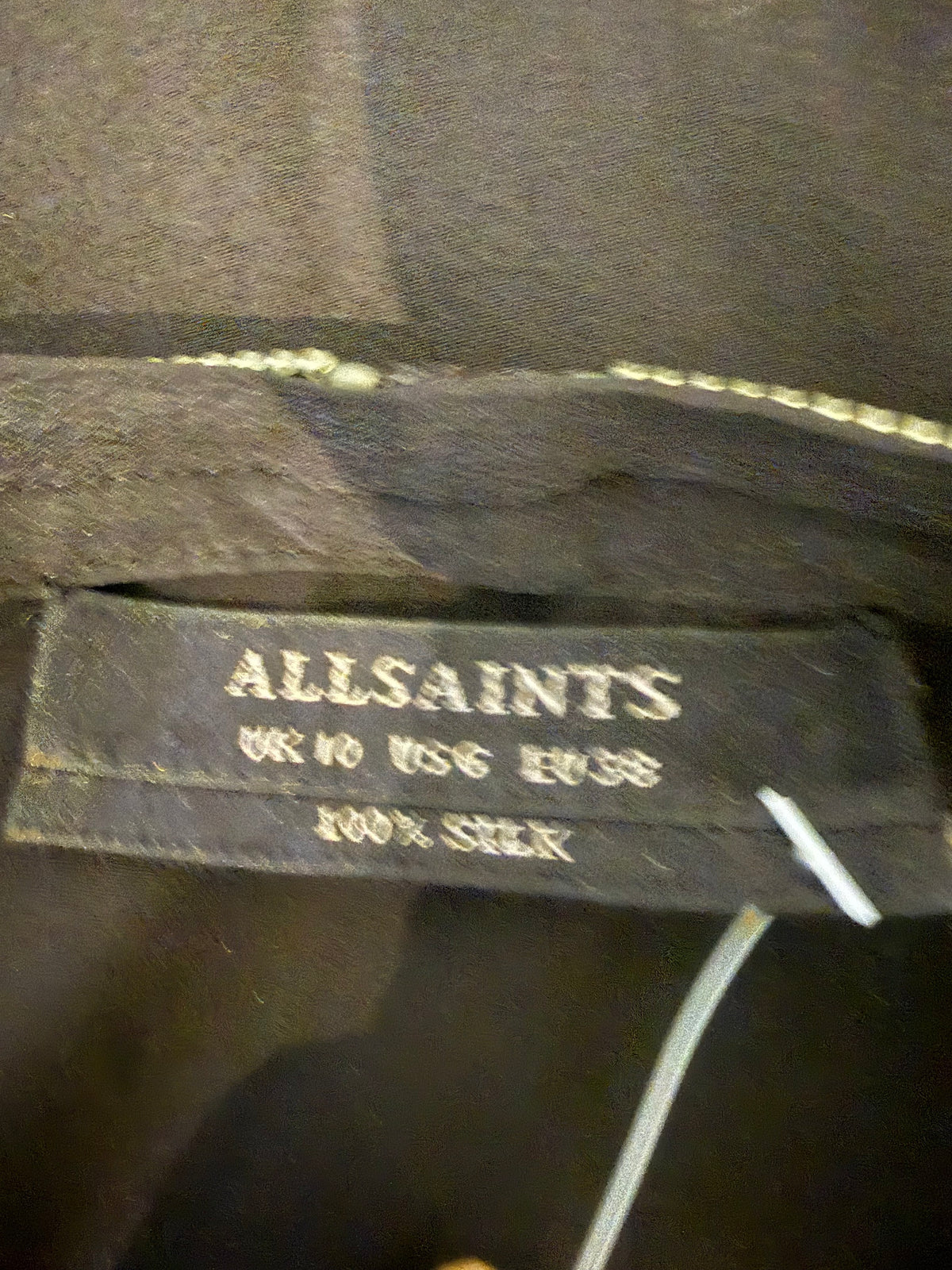 AllSaints Sleeveless Tie Front Midi Dress Size 10