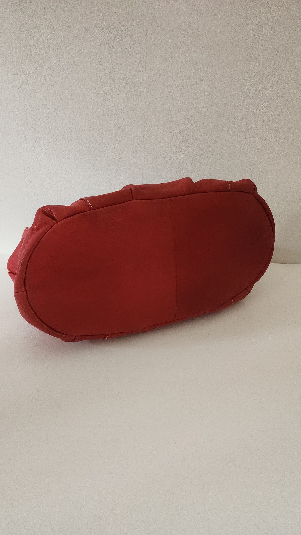 Osprey London Vintage Red Leather Shoulder Bag