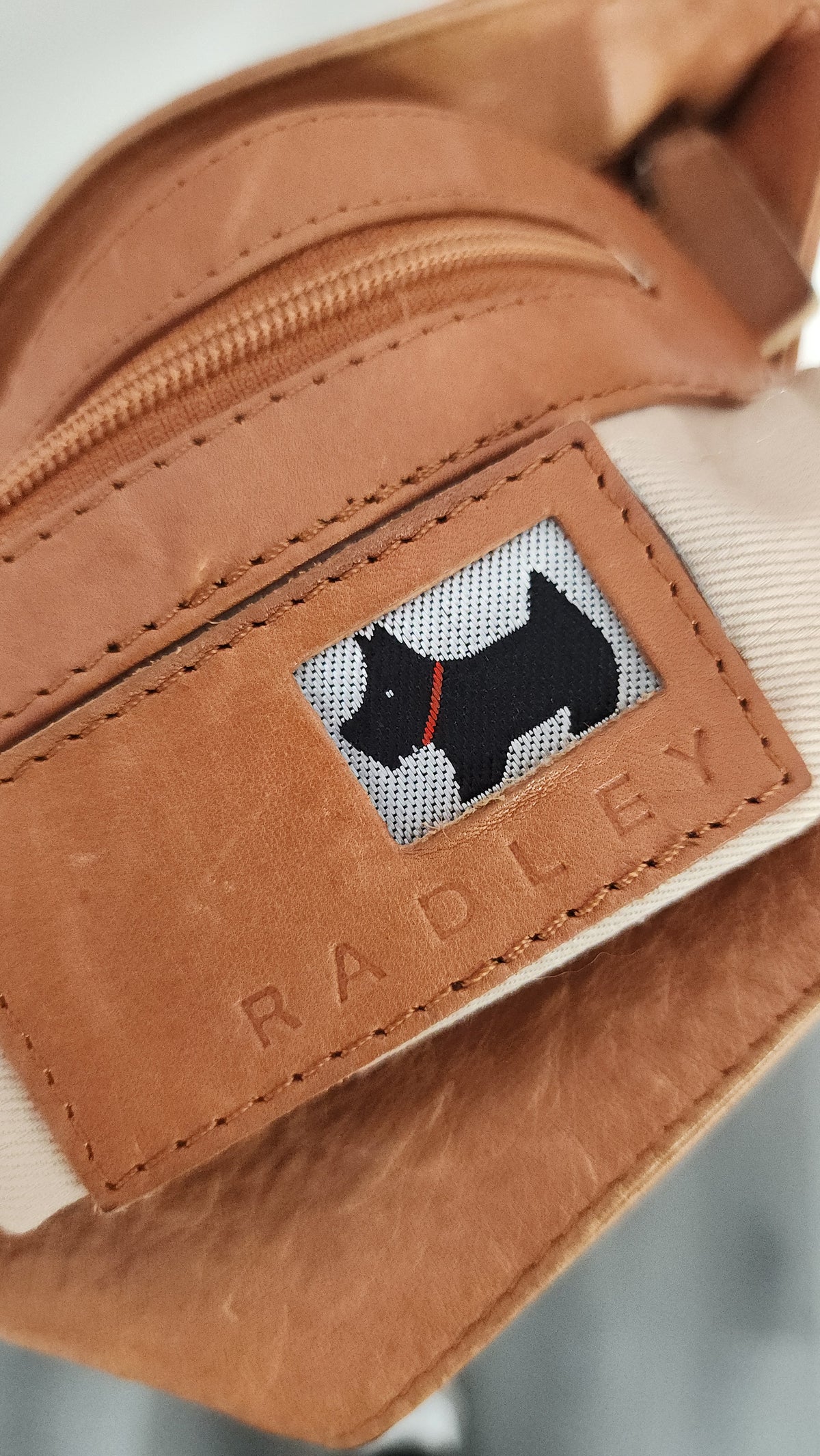 Radley London Tan Leather Crossbody Bag