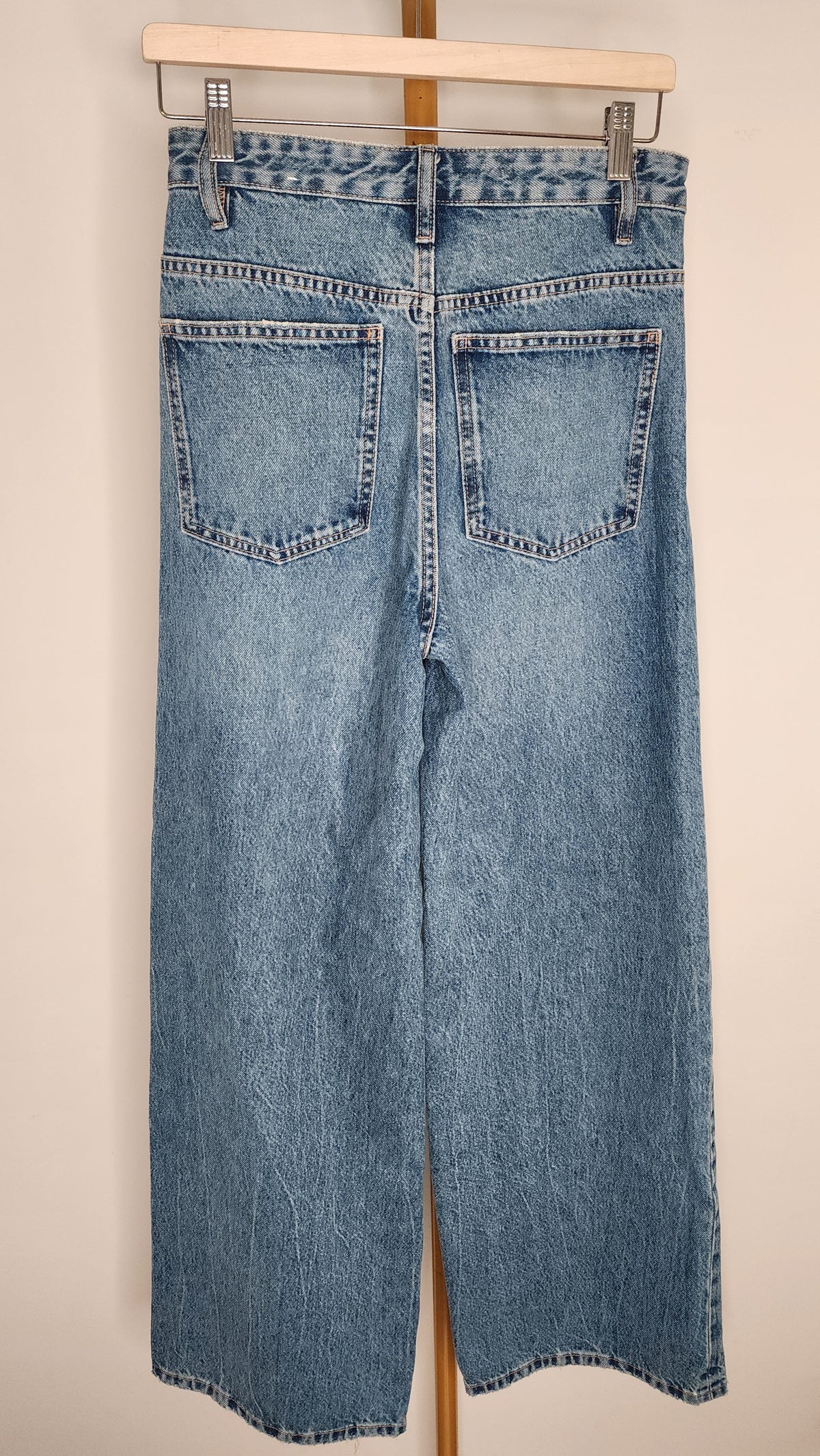 Zara Wide Leg Denim Jeans Size EUR 36 (UK 8)