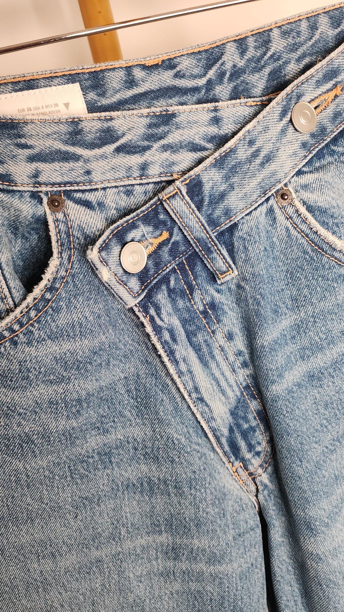 Zara Wide Leg Denim Jeans Size EUR 36 (UK 8)
