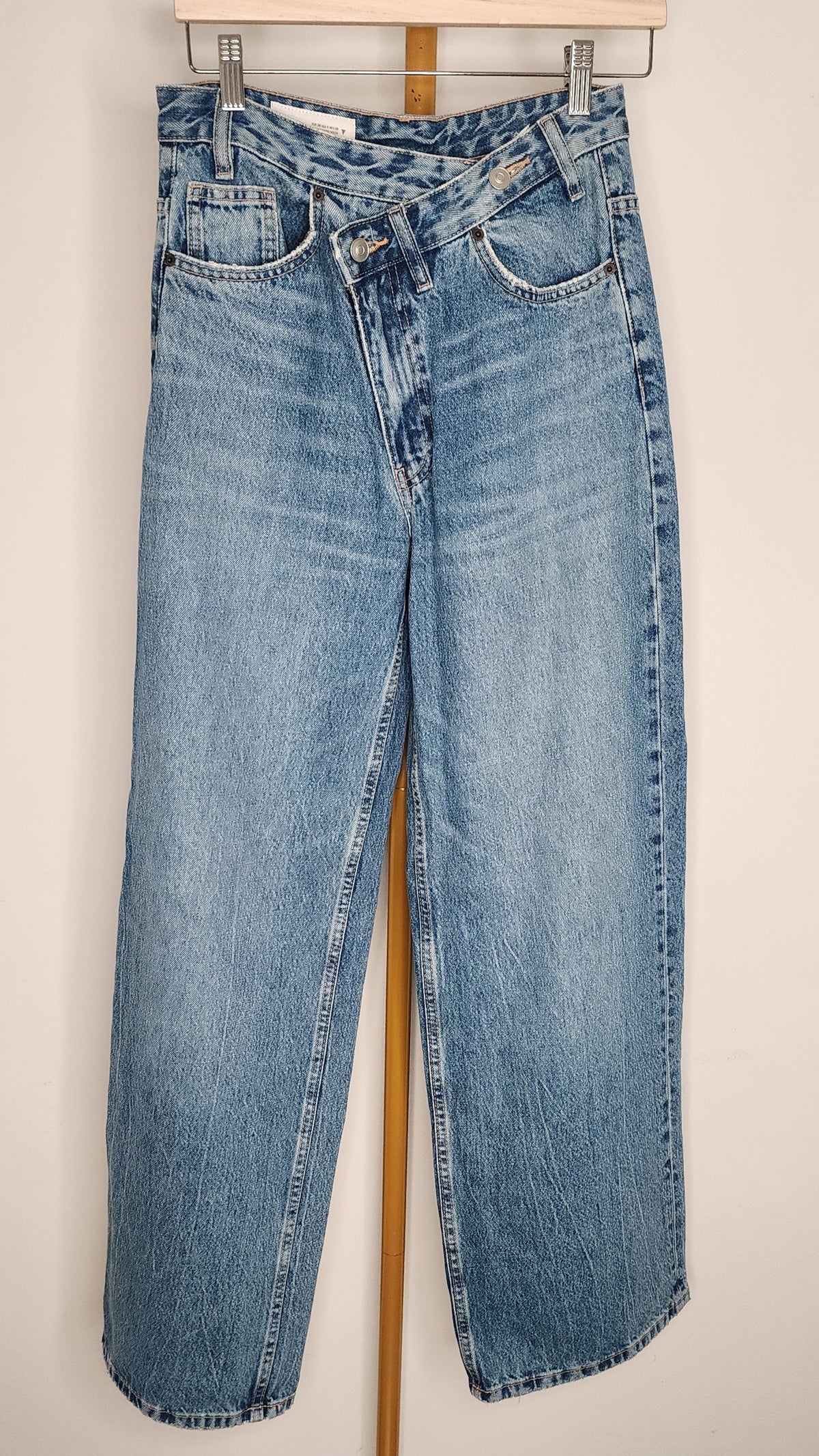 Zara Wide Leg Denim Jeans Size EUR 36 (UK 8)