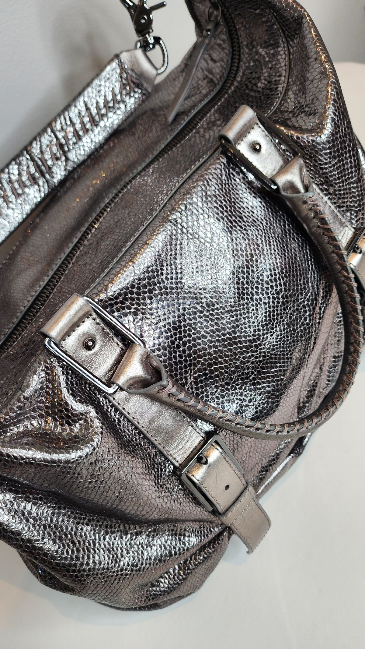Botkier Vintage Clyde Silver Hobo Bag