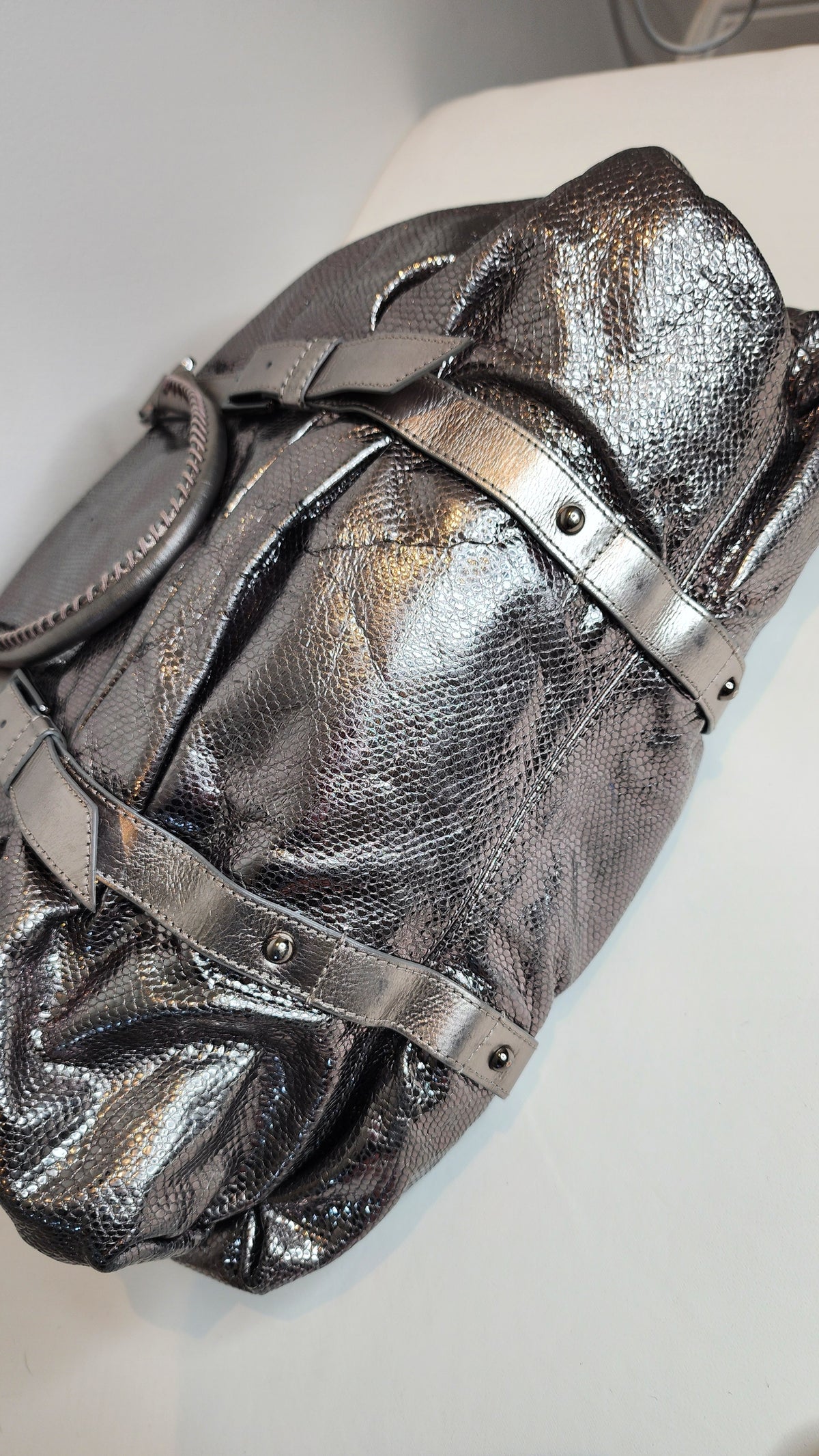 Botkier Vintage Clyde Silver Hobo Bag