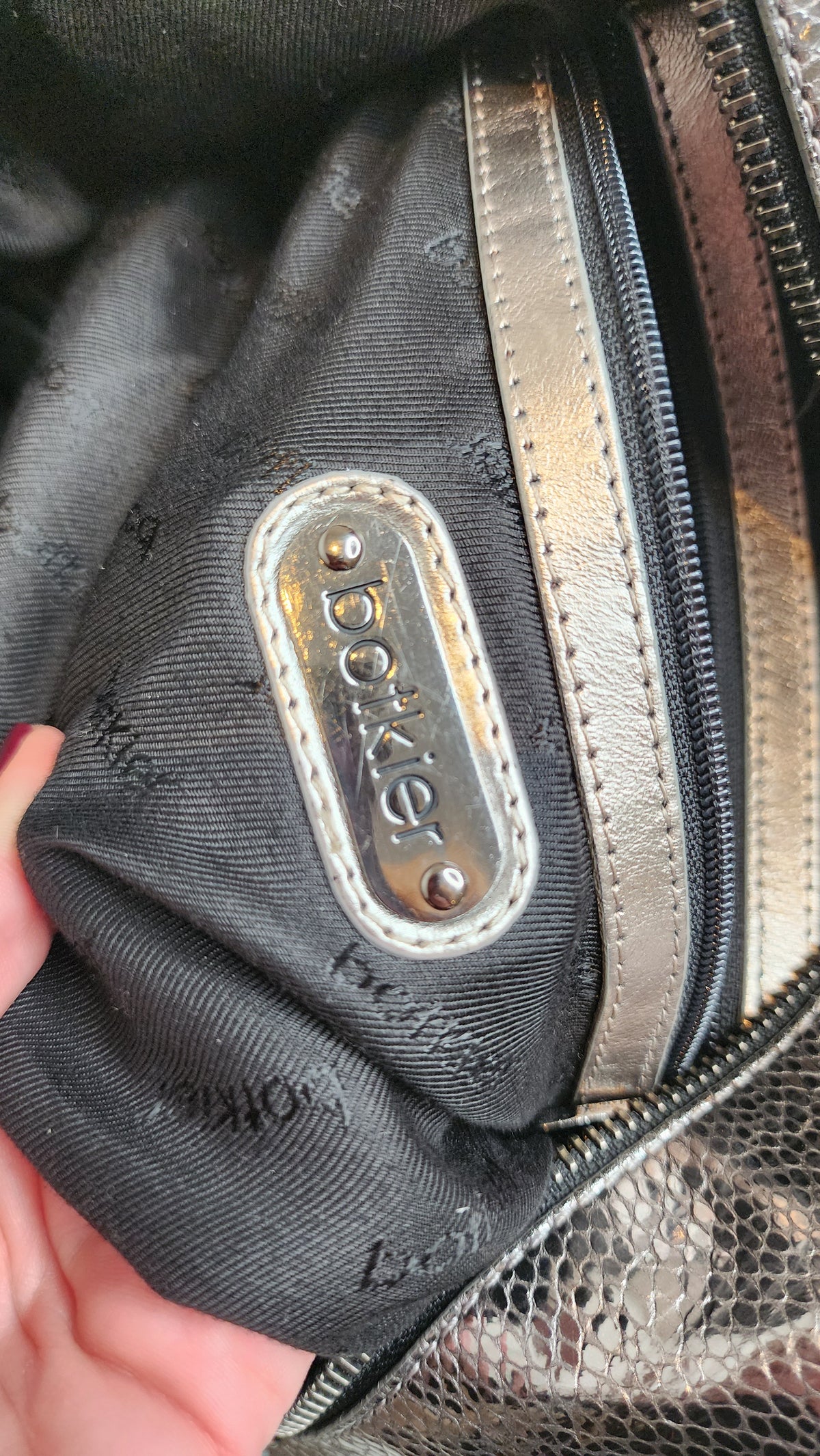 Botkier Vintage Clyde Silver Hobo Bag