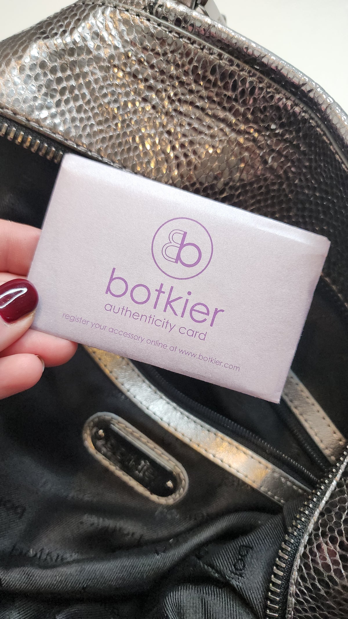Botkier Vintage Clyde Silver Hobo Bag