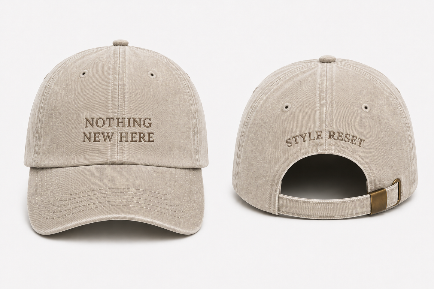 Nothing New Here Baseball Cap - Available in 4 colours
