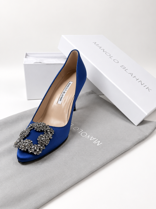 MANOLO BLAHNIK Embellished Stiletto Court Shoes Size 36 (UK 3)