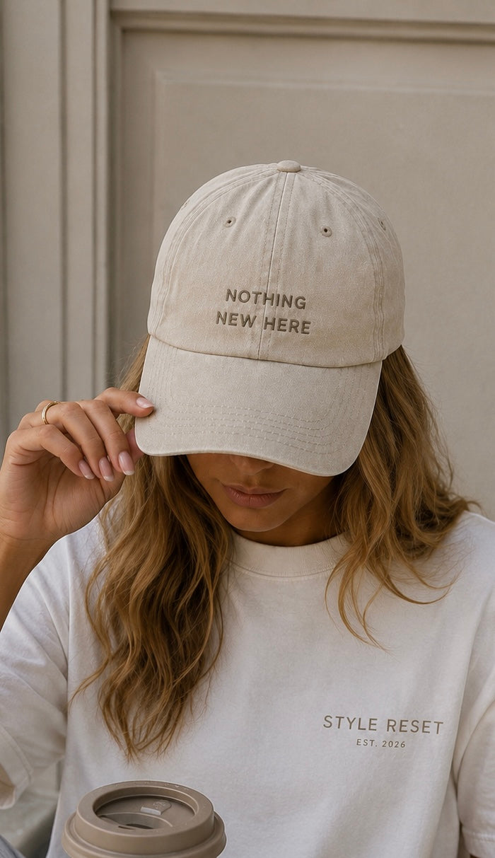 Nothing New Here Baseball Cap - Available in 4 colours
