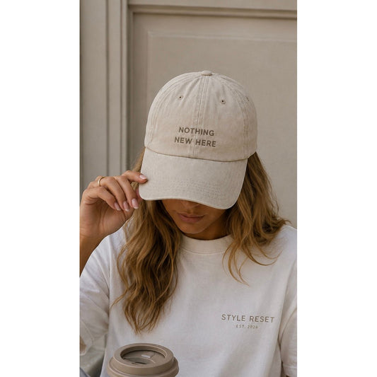Nothing New Here Baseball Cap - Available in 4 colours