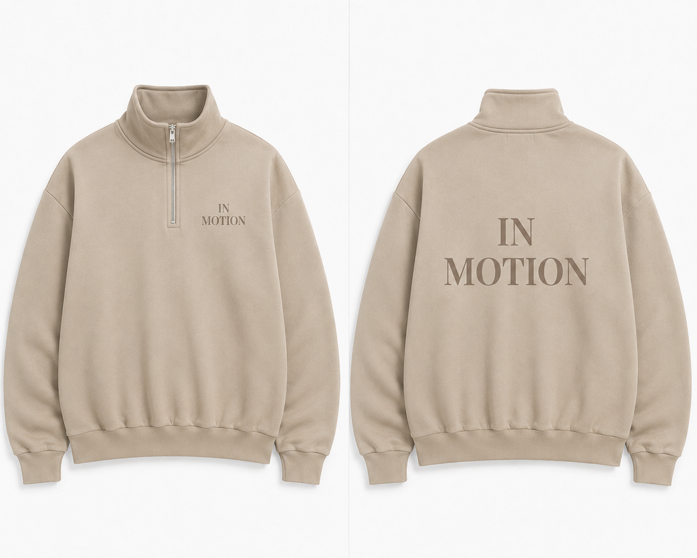 In Motion Boxy Quarter-Zip Sweatshirt - Available in 2 colours