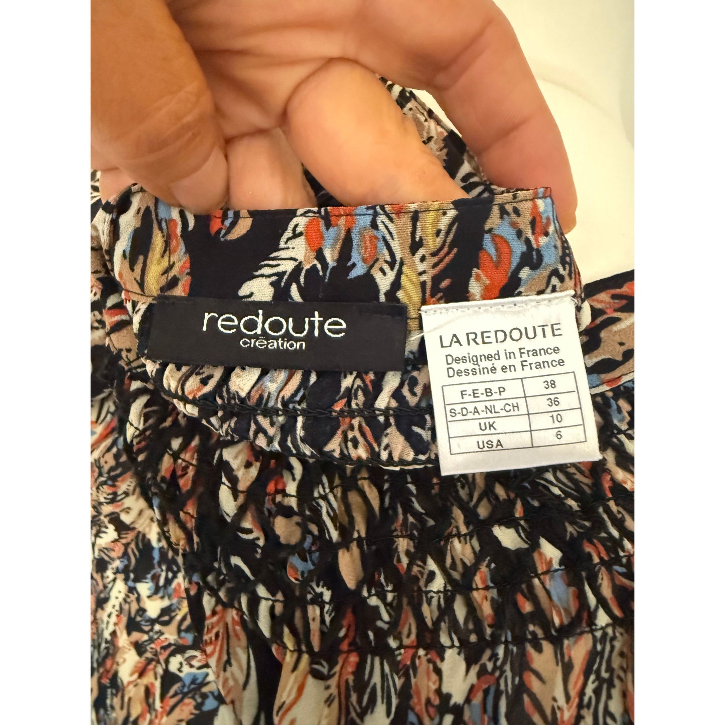 La Redoute Feather Print Dress Size 10