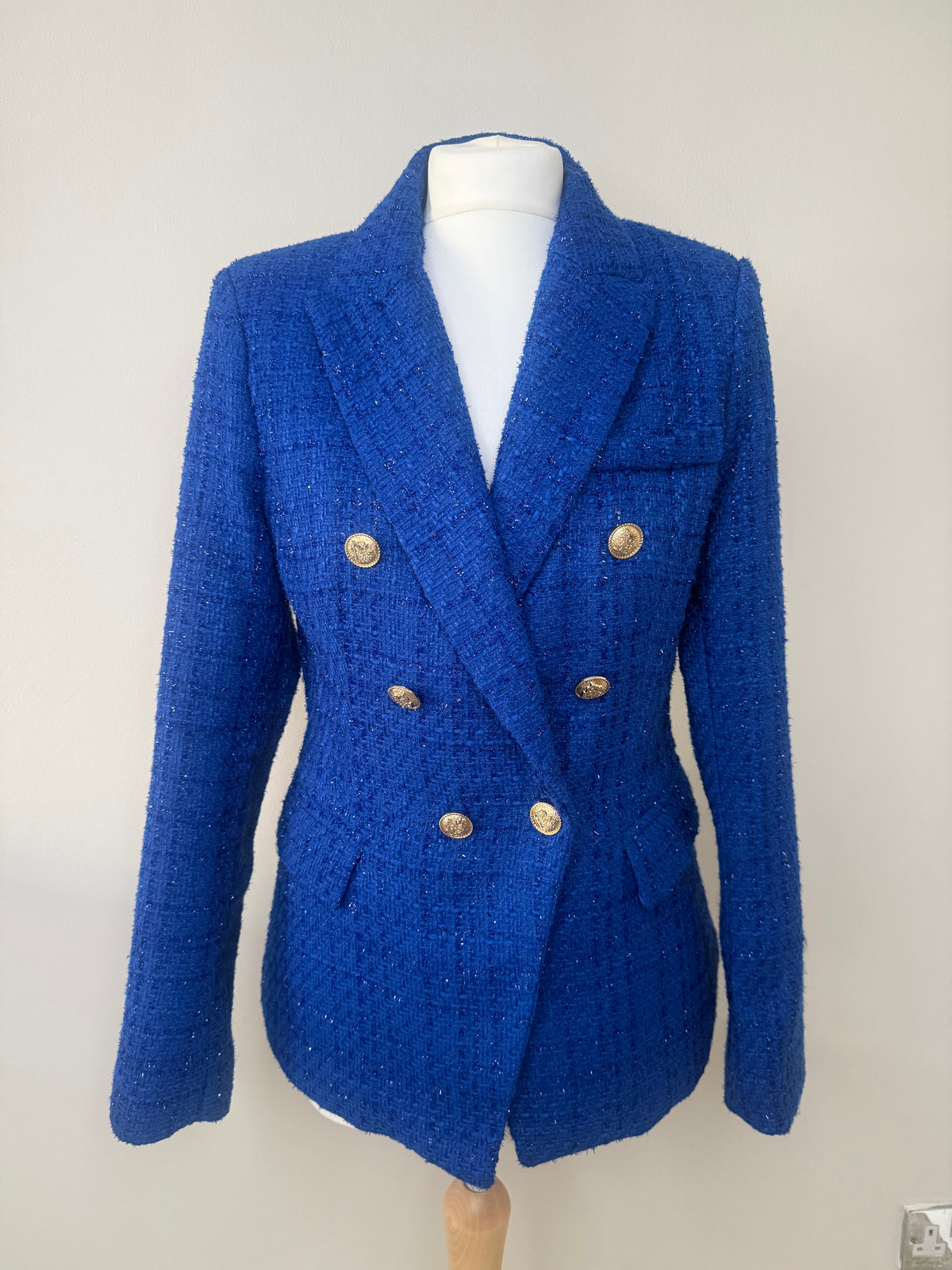 Attentif Electric Blue Blazer Size UK 8