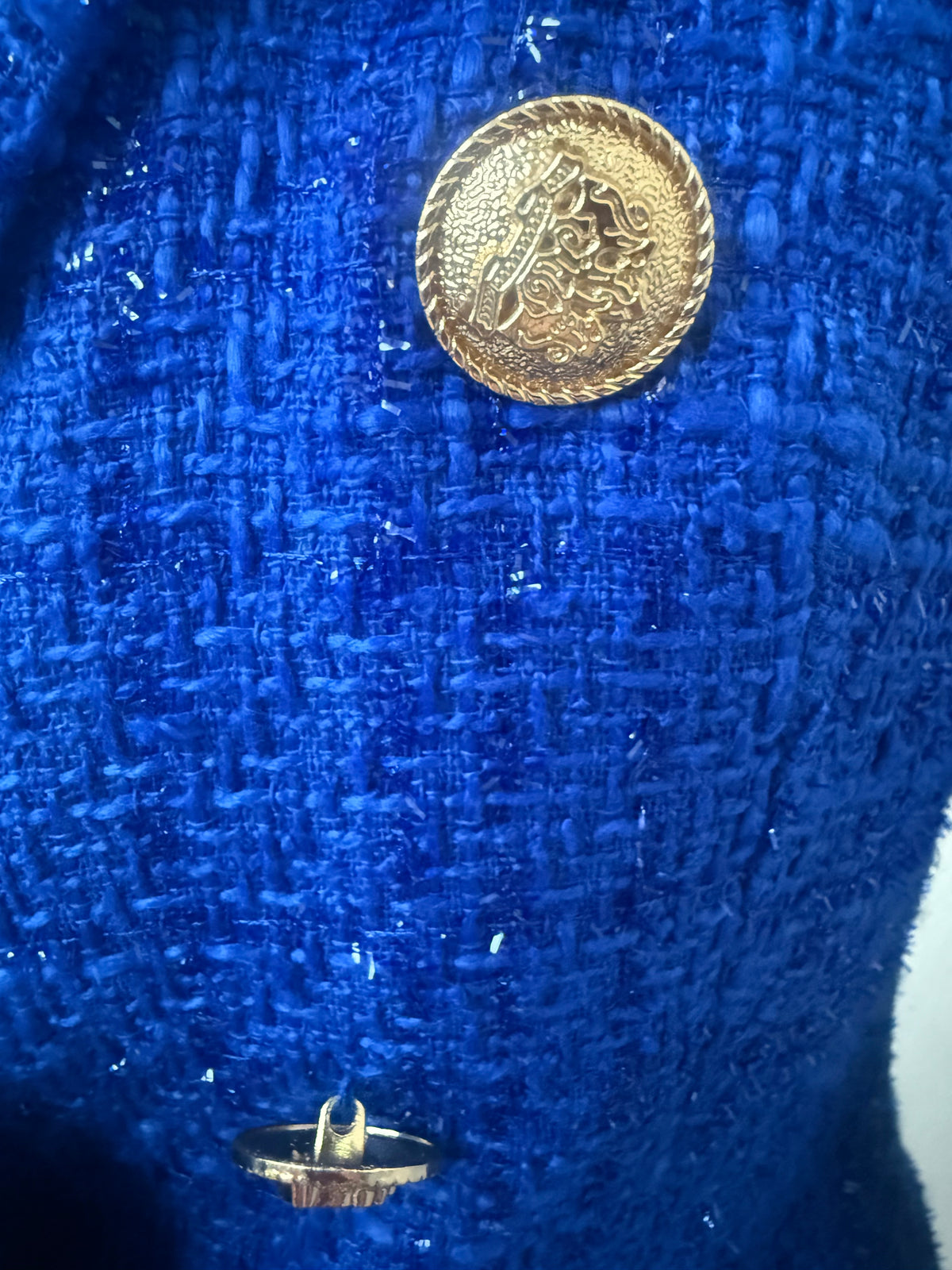 Attentif Electric Blue Blazer Size UK 8