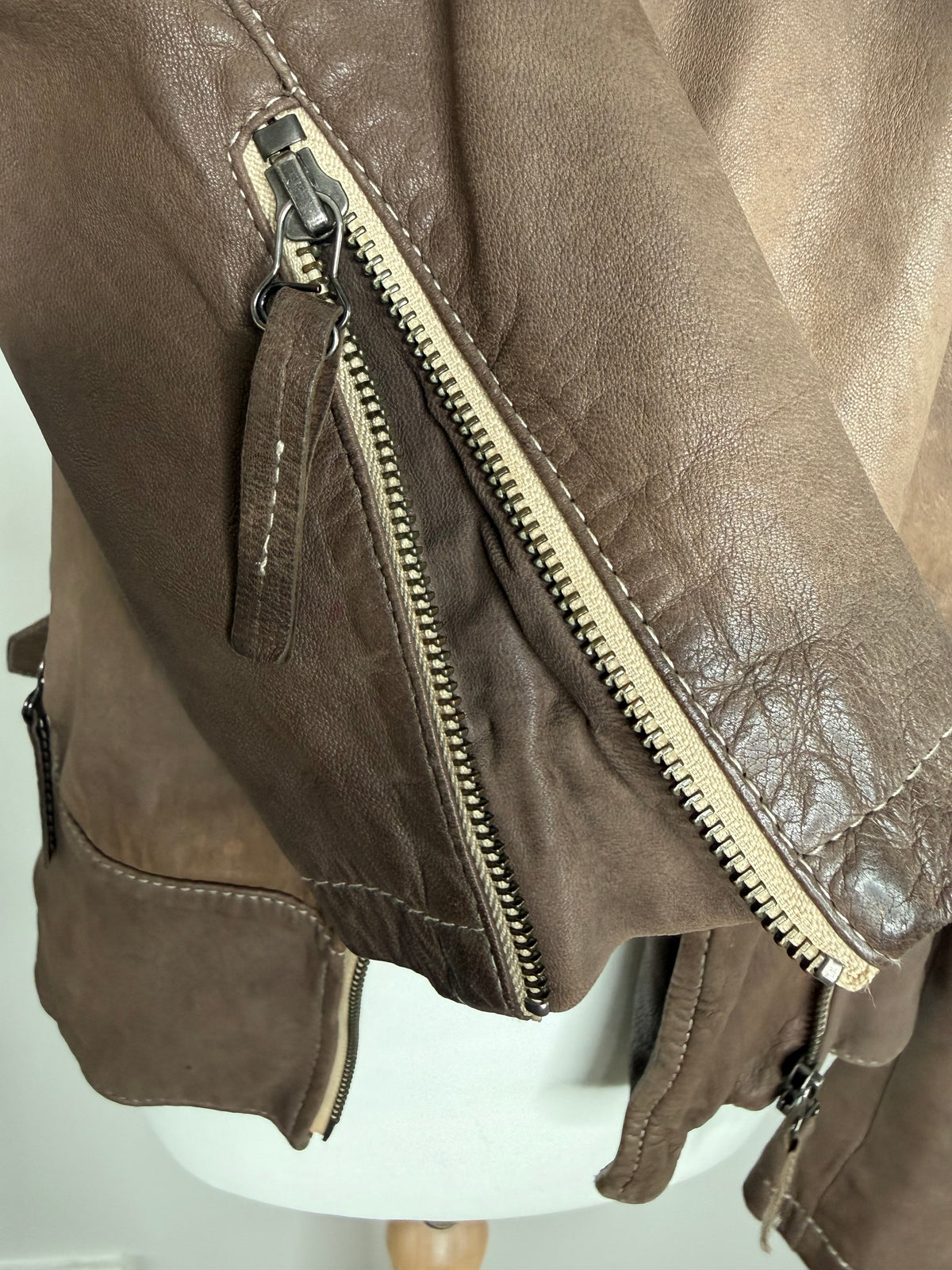 ALLSAINTS Classic Leather Biker Jacket UK Size 10