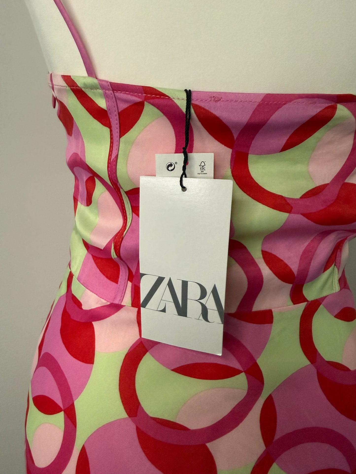 Zara Colour Block Mini Dress Size S