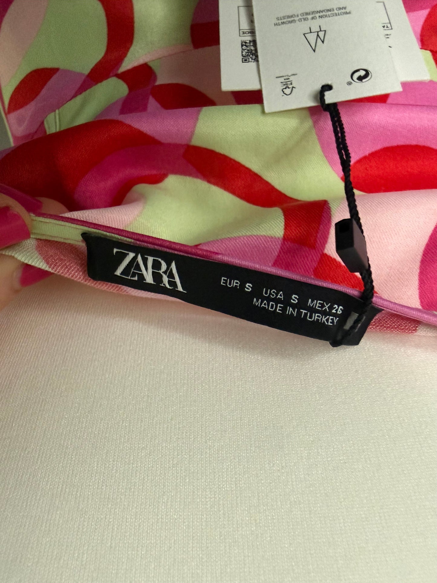 Zara Colour Block Mini Dress Size S