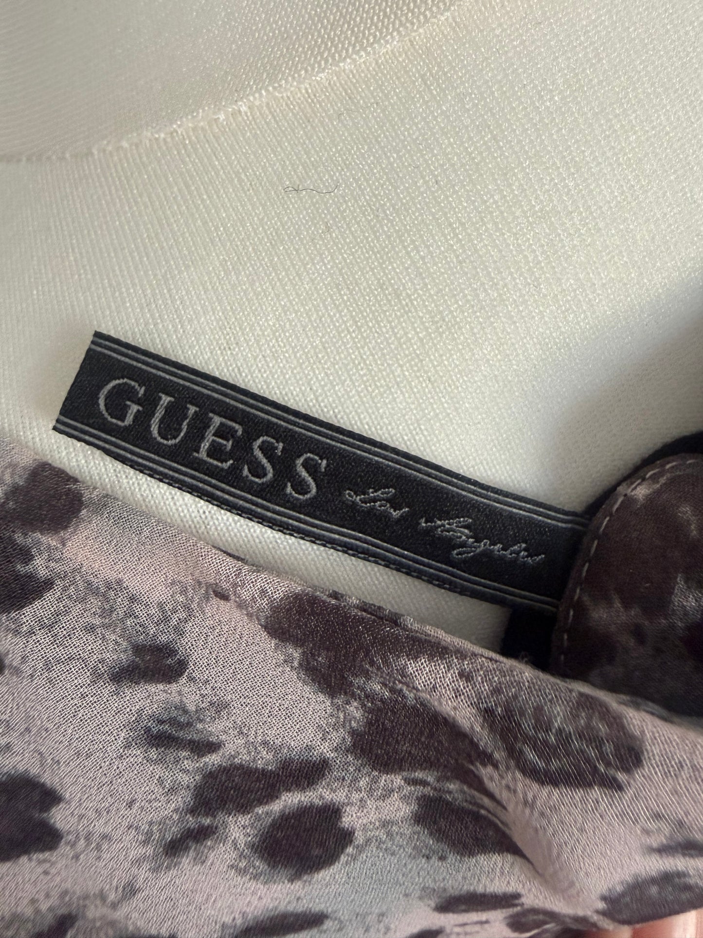 Guess Pink Leopard Print Dress Size UK 6