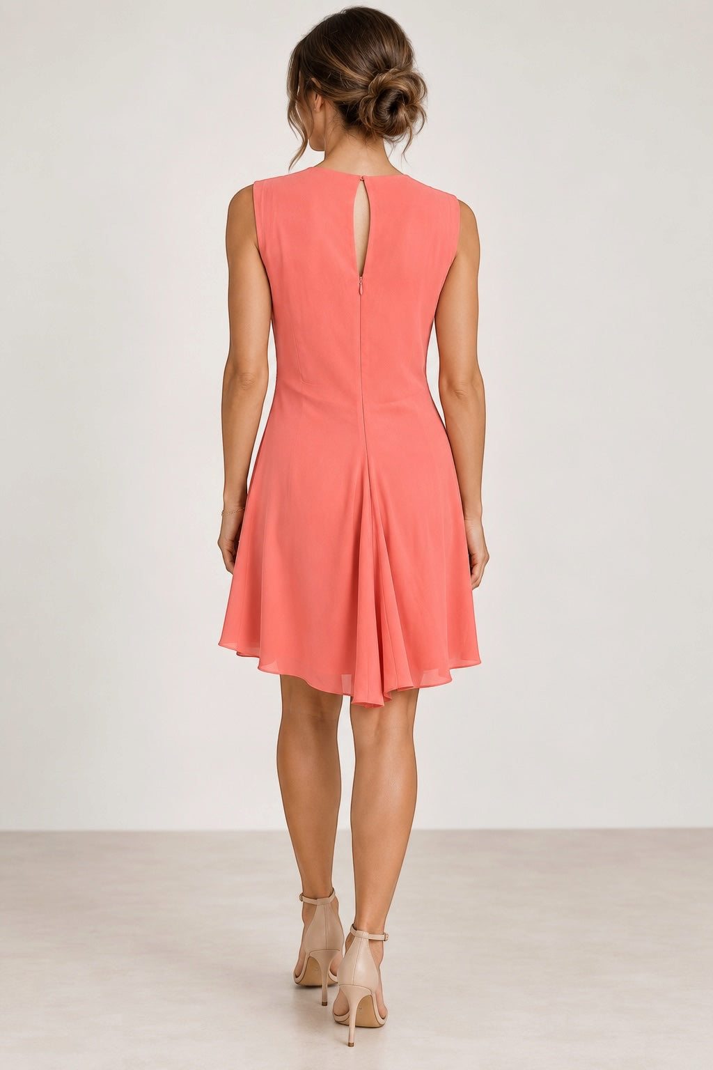 REISS Sleeveless Draped Midi Dress Size 12
