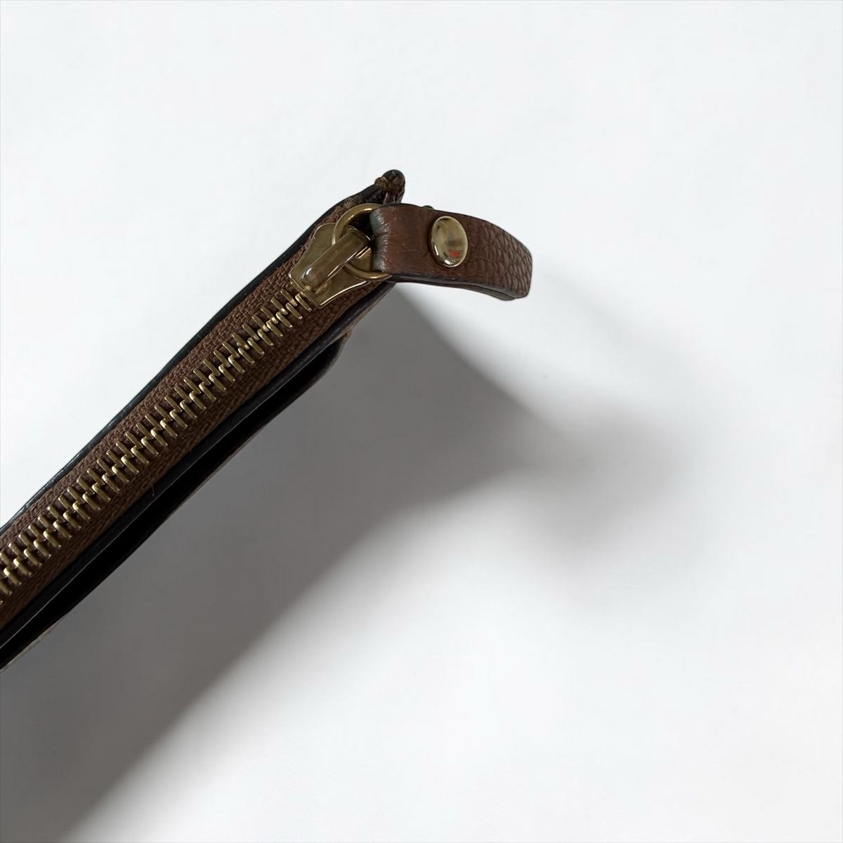 Mulberry Leather Zip Card Holder Purse