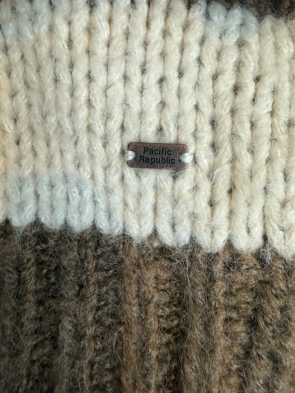 Pacific Republic Chunky Knit Striped Pullover Sweater Size S