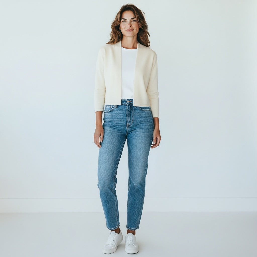 HOBBS LONDON Cropped Knit Cardigan Size 8