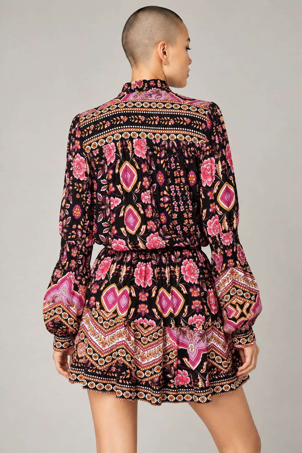 JAASE Floral Print Mini Dress Size S